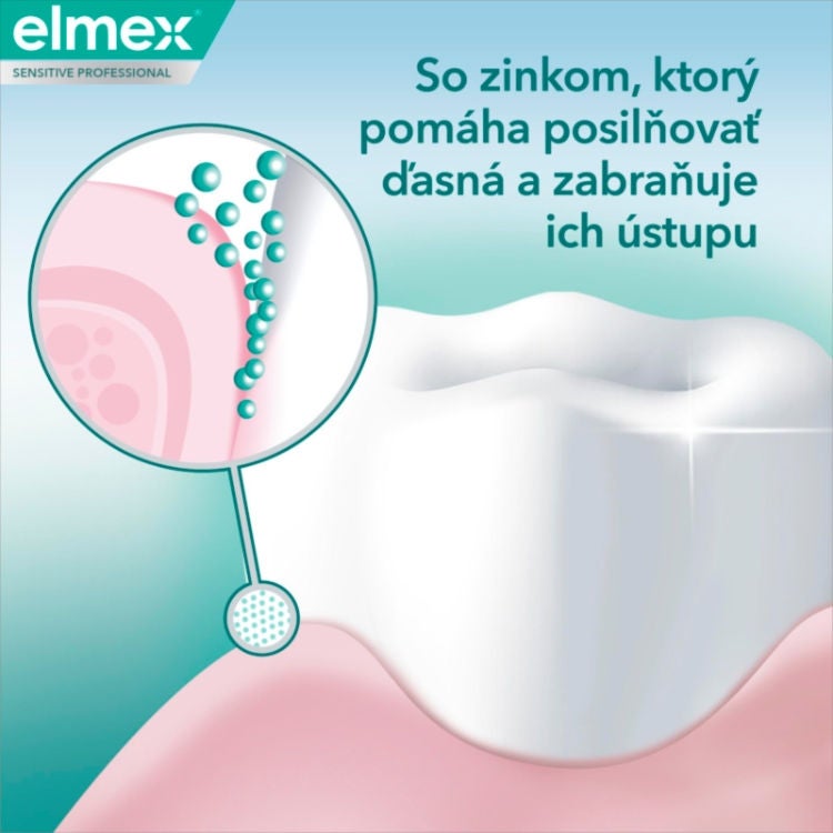 So zinkom, ktorý pomáha posilňovať ďasná a zabraňuje ich ústupu