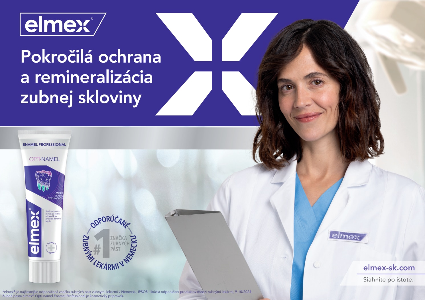 Produkty elmex pre ochranu a posilnenie zubnej skloviny.