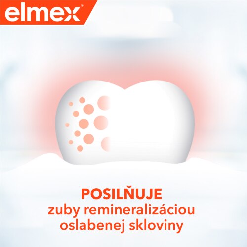 Ilustrácia zuba- POSILŇUJE zuby remineralizovaním oslabenej skloviny 