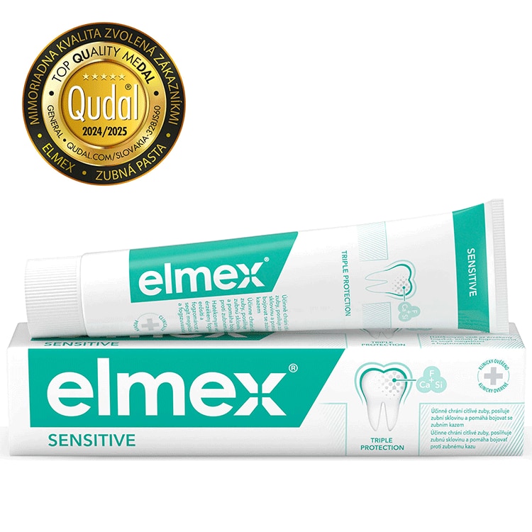 Zubná pasta Elmex Sensitive pre citlivé zuby.