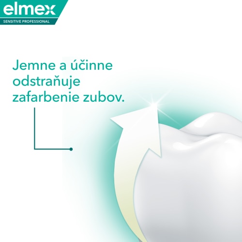 Ilustrácia zuba o jemnom a účinnom odstraňovaní zafarbenia zubov. 