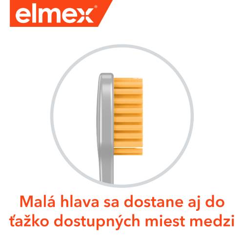 Malá hlava zubnej kefky pre ľahký prístup k ťažko dostupným miestam
