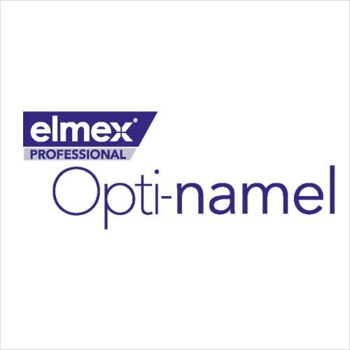 Logo zubnej pasty Elmex Professional Opti-Email.