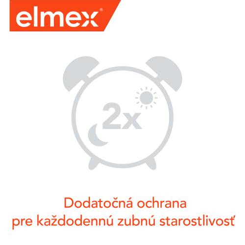 Piktogram budíka s číslom 2x, symbolizujúci dvojnásobnú ochranu pre dentálnu hygienu.
